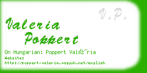 valeria poppert business card